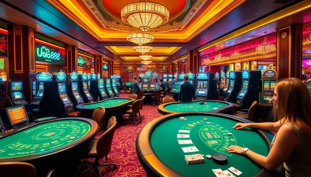 Engage in thrilling games at U888, an exciting online casino featuring immersive tables and vibrant slot machines.