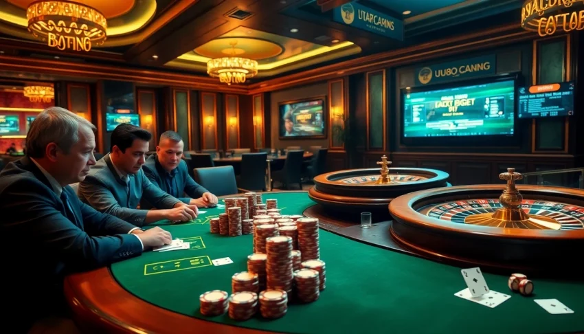 Experience the thrill of live gaming at https://uu88.hu.net/, featuring exciting poker and roulette games at a lavish casino.